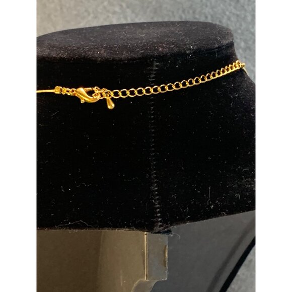 Lampwork Glass Tiger Bead Necklace & Earring Set with Gold Tone Finish Adjustabl - Picture 9 of 12